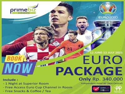 EURO PACKAGE: Menginap di PrimeBiz Hotel Surabaya Bisa Menonton Pertandingan Euro
